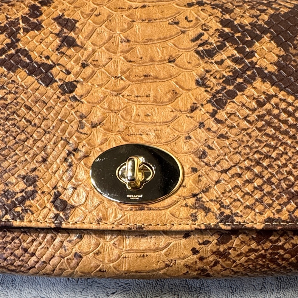 Coach Mini Ruby Python Embossed Leather Crossbody… - image 2